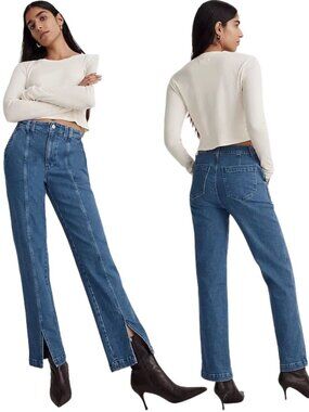 Madewell The Perfect Vintage Jean Seamed Edition Women's 24 Medium Indigo Wash
